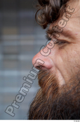 Nose Man White Casual Average Bearded Street photo references